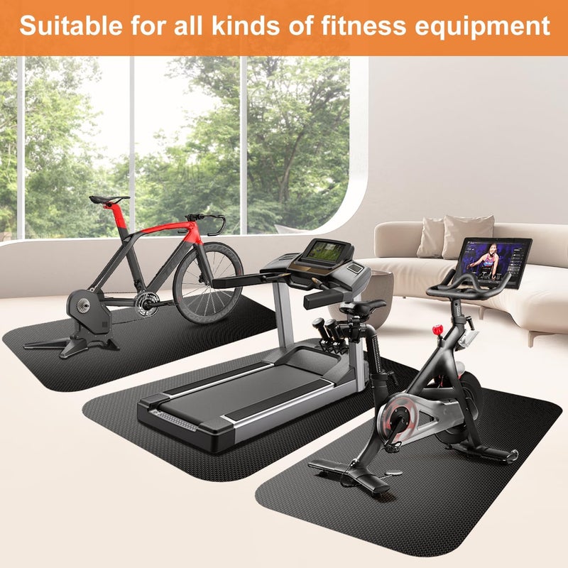 TONINT Rowing Machine Mat 96" x 30" with Storage Bag and Sports Towel,Treadmill Mat for Carpet & Hardwood Floors,Rower Mat,Elliptical Mat,Bike Mat,Gym Exercise Equipment Mat,Fitness Equipment Mat - Image 5